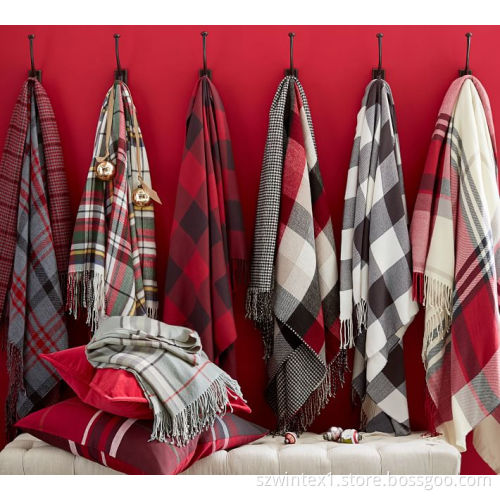 Fashion plaid Shawl